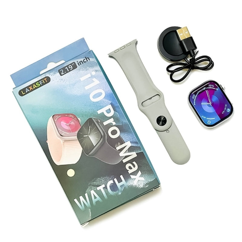 Men & Women i10 Pro Max Smart Watch Series 9 – Bluetooth Calling, HD Display, Fitness & Health Tracker | Random Colors