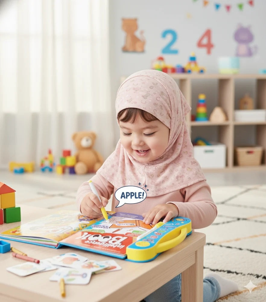 Intelligence Learning Book for Kids | Interactive Letters, Numbers & Sounds for Toddlers