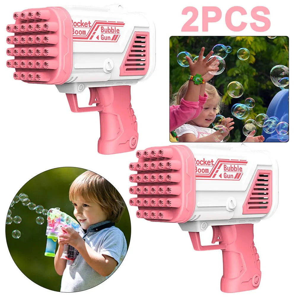 Bazooka Bubble Water Gun | Rechargeable Bubble Blaster Toy for Kids | Outdoor Fun