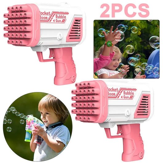Bazooka Bubble Water Gun | Rechargeable Bubble Blaster Toy for Kids | Outdoor Fun